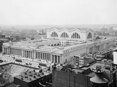 Aerial view of Pennsylvania Station