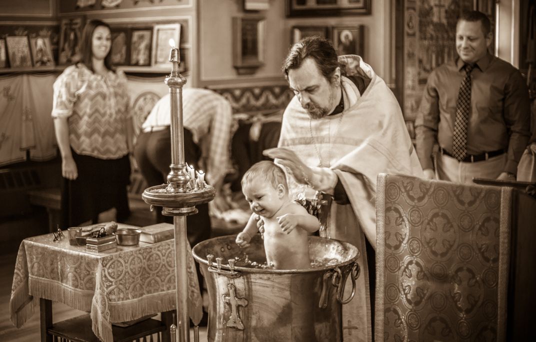 Christening a baby Smithsonian Photo Contest Smithsonian Magazine