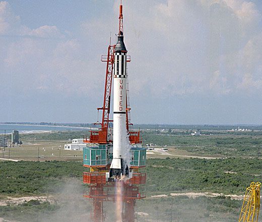 Alan Shepard's 15-minute suborbital hop, 47 years ago today.