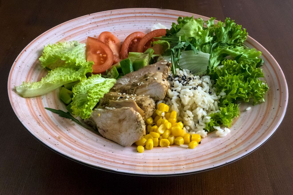 Plate With Meat