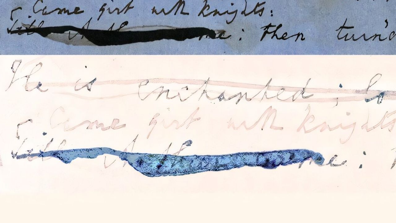 Advanced Imaging Reveals Crossed-Out Words in the Poems of Alfred