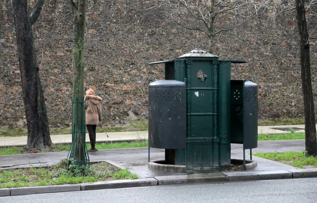 Paris open-air urinal modern 