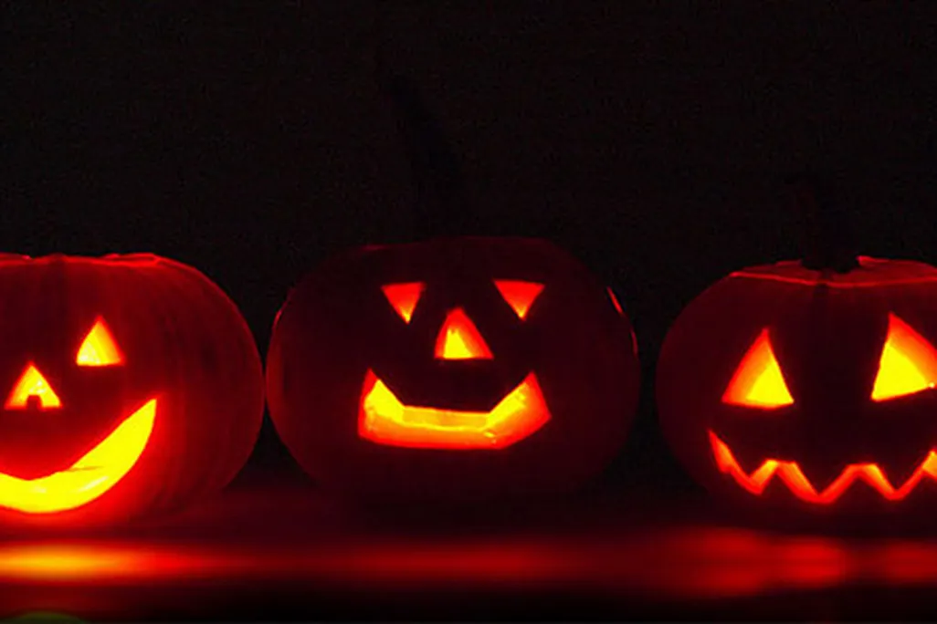 jack o'lanterns, pumpkins, Halloween