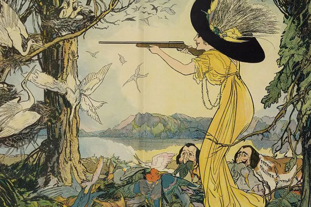 The woman behind the gun