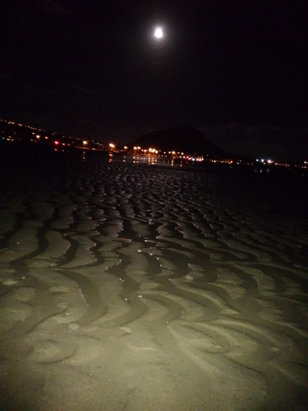 The Supermoon Over a very low tide thumbnail