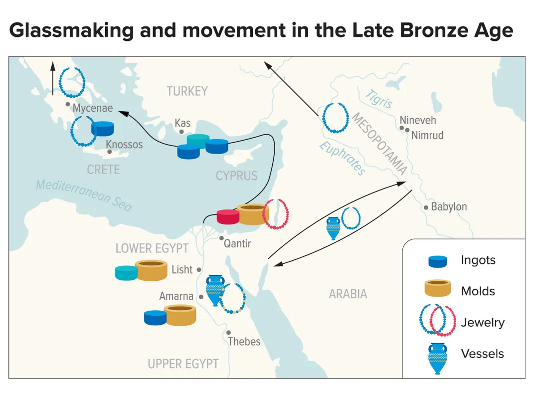 Late Bronze Age Glass Map