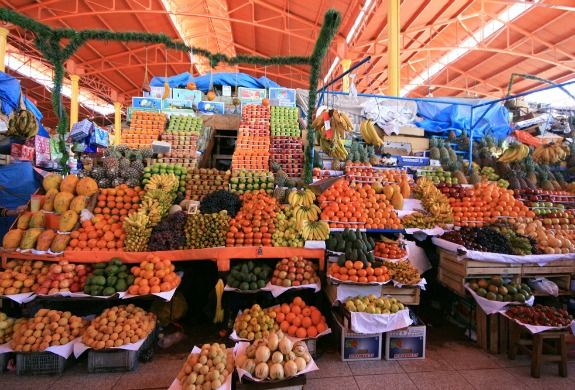 Open-air fruit markets