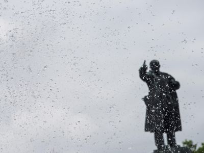 A 35-foot-tall statue of Lenin