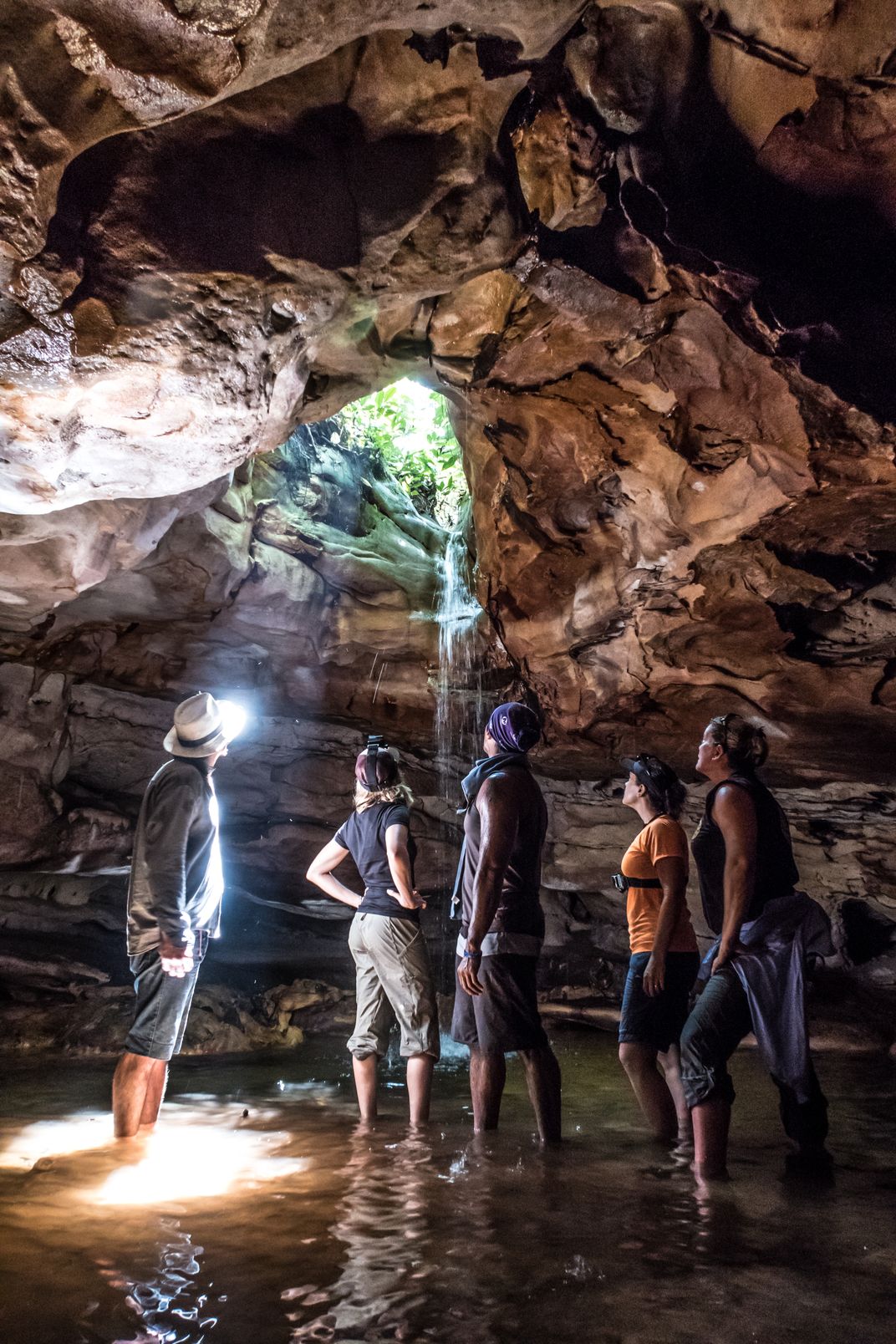 Staring into the Amazon Jungle from a cave below. Smithsonian Photo