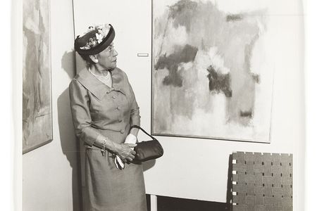 Alma Thomas, ca. 1958 / unidentified photographer. Alma Thomas papers, 1894-2000, bulk 1936-1982. Archives of American Art, Smithsonian Institution.