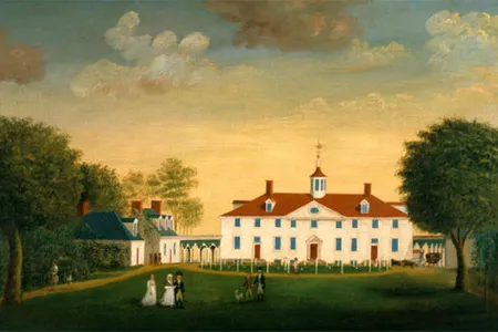 Edward Savage painted this portrait of Mount Vernon in 1792.