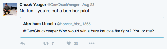 Chuck Yeager’s Wild Week on Twitter