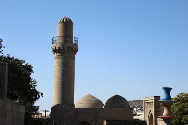 Ancient Mosque in the modern city of Baku, Azerbaijan thumbnail