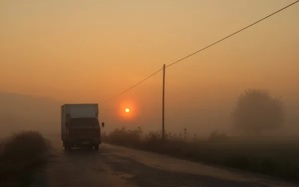 Sunrise and fog thumbnail
