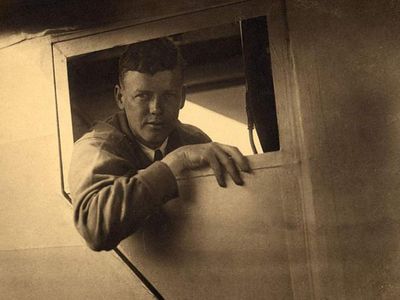 Please make sure you have all personal items before leaving the aircraft. Lindbergh in the Spirit, shortly before his solo flight.