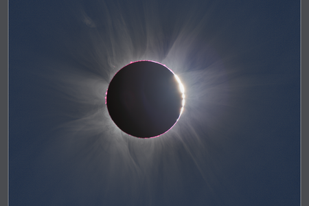 An image of a 2013 total eclipse, which Eclipse Soundscapes will use as a reference for this year's.