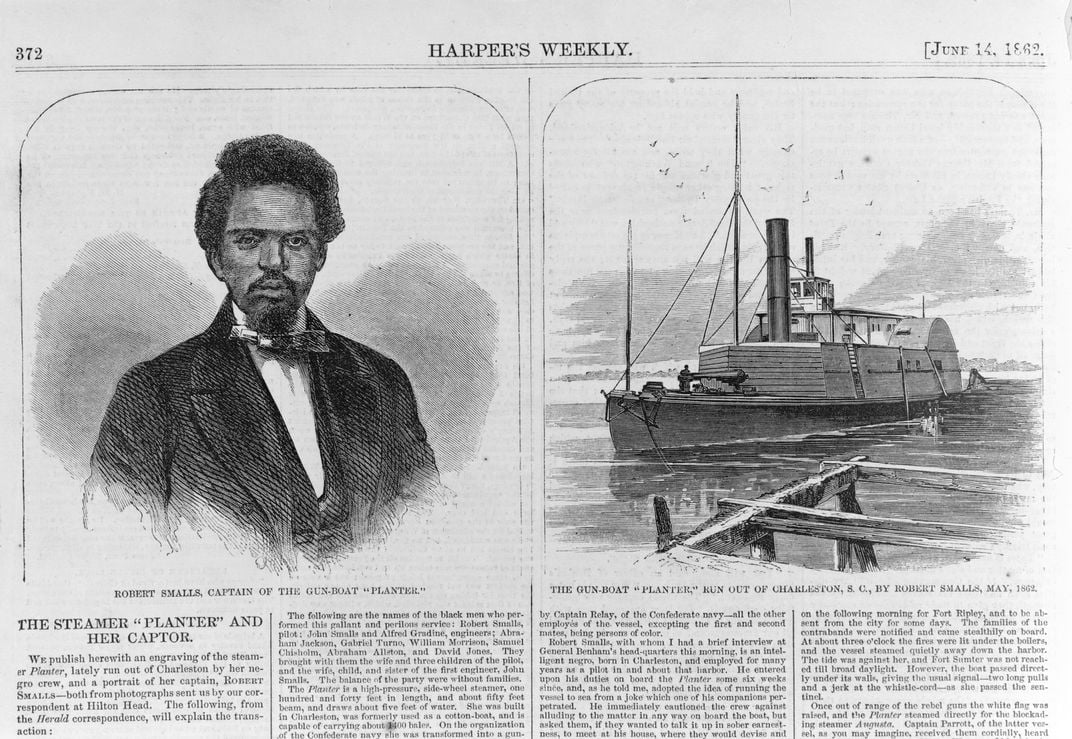 Harper’s Weekly reports on “The Steamer ‘Planter’ and Her Captor,” June 14, 1862