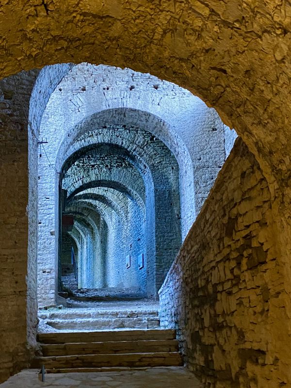 The light at Gjirokaster Castle in Albania thumbnail