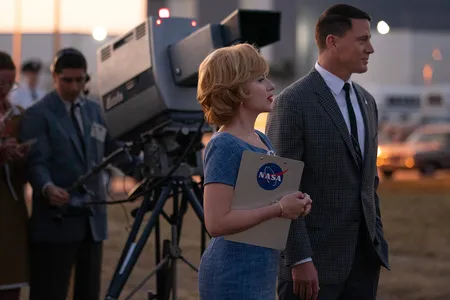 Scarlett Johansson and Channing Tatum in&nbsp;Fly Me to the Moon, a new movie directed by Greg Berlanti
