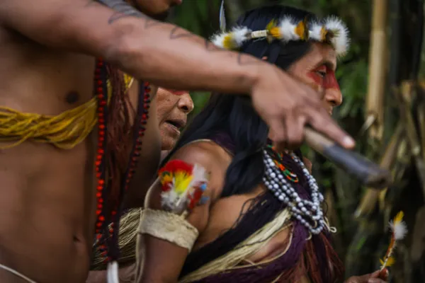 Waorani Traditional Dancers in the Amazon thumbnail