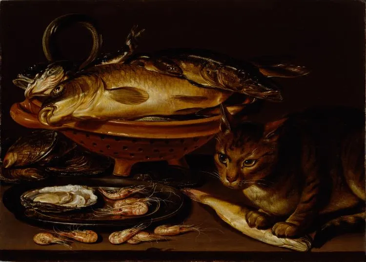 Clara Peeters Still Life Fish and Cat