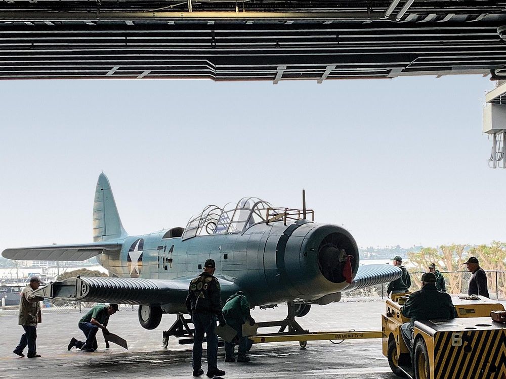 replica at USS Midway Museum