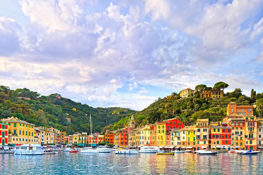 The village of Portofino on the Italian Riviera