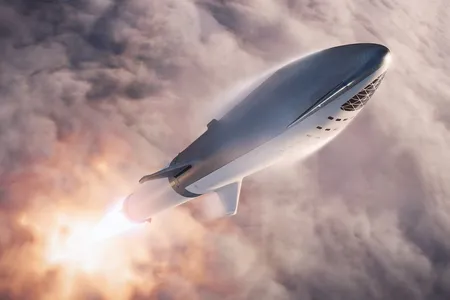 SpaceX released an updated rendering of the Big Falcon Rocket launching into the solar system