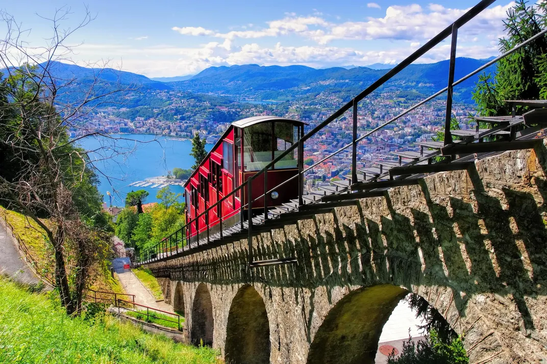 Funicular from Lake Lugano
