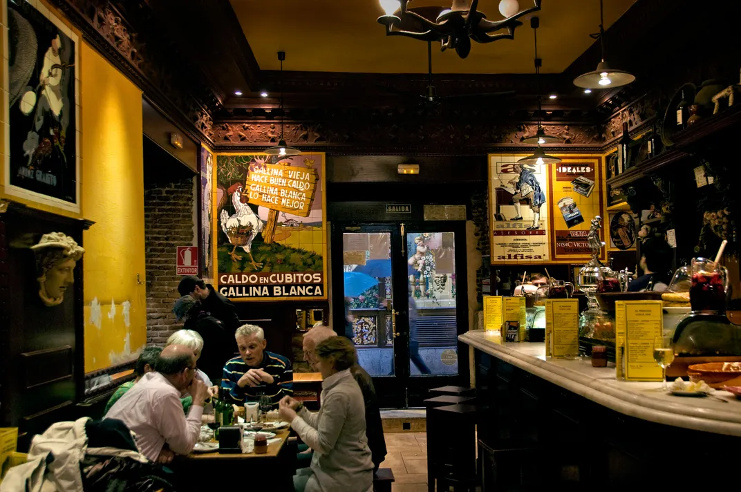 Traditional <i>tapas</i> bar in Spain. Credit: Peter Horree/Alamy