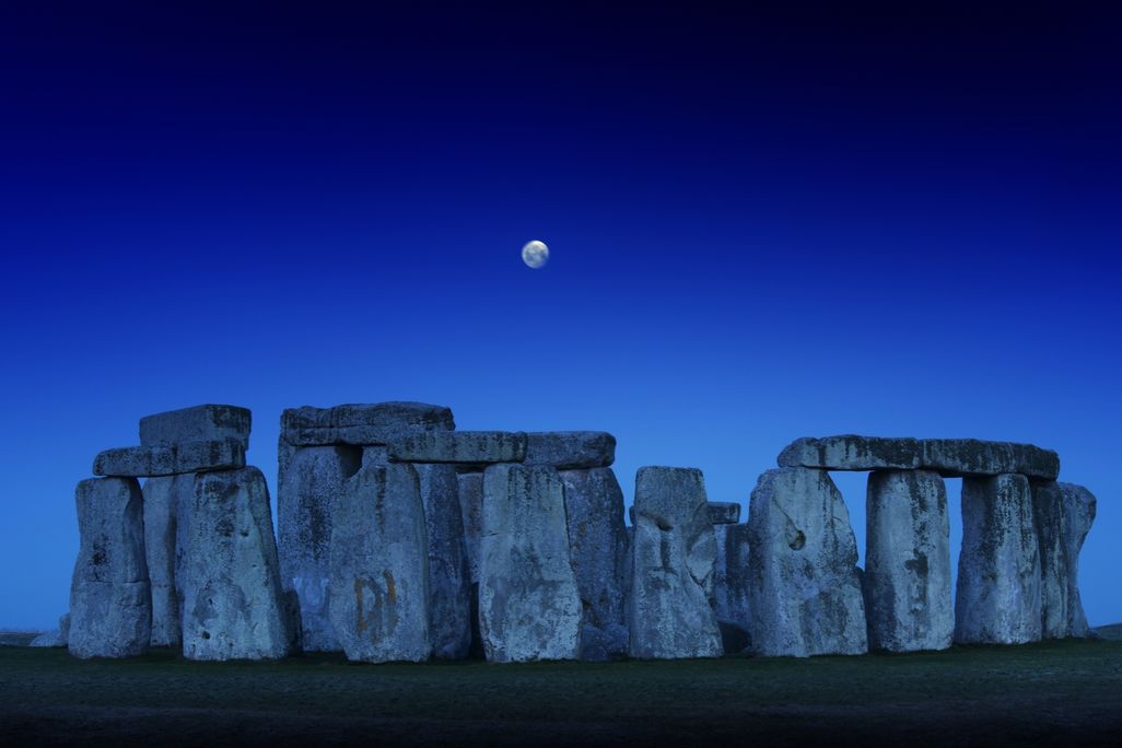Henge and Moon