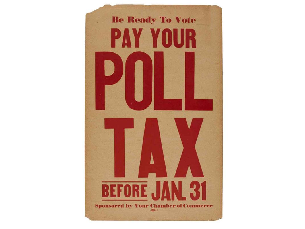 Poll tax notice