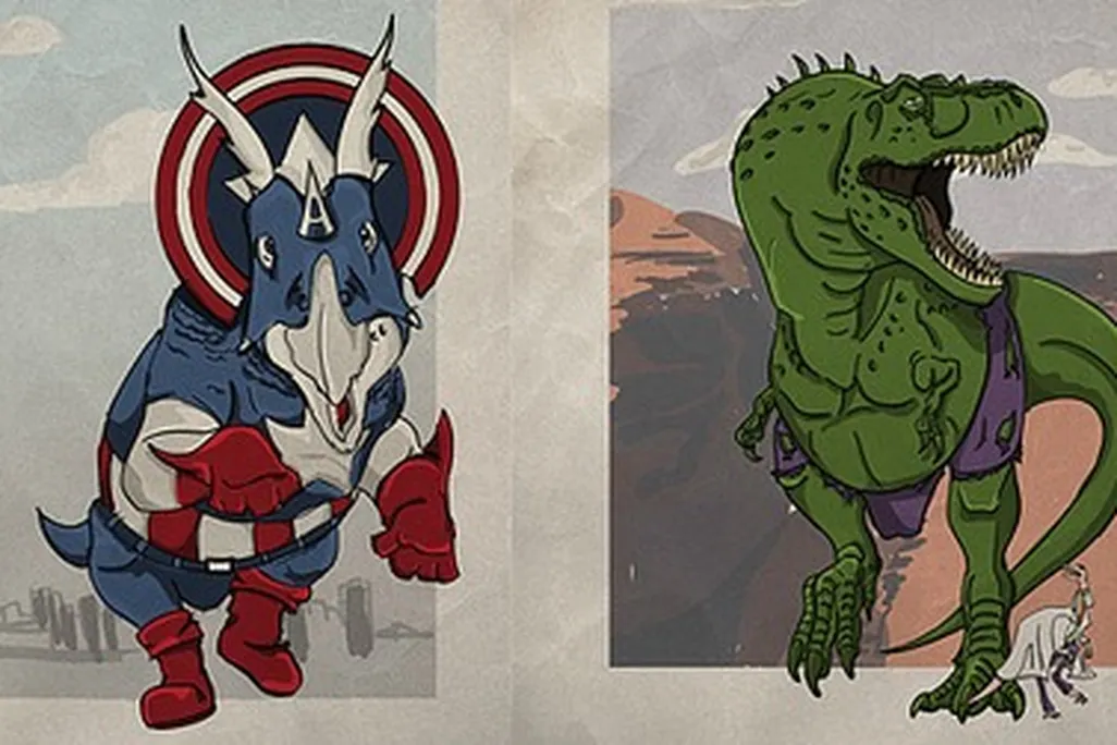 Superhero dinosaurs