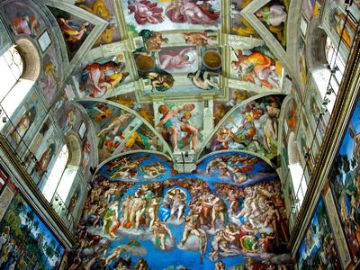 Michelangelo's frescoes in the Sistine Chapel are just some of the Vatican Museums' vast holdings.