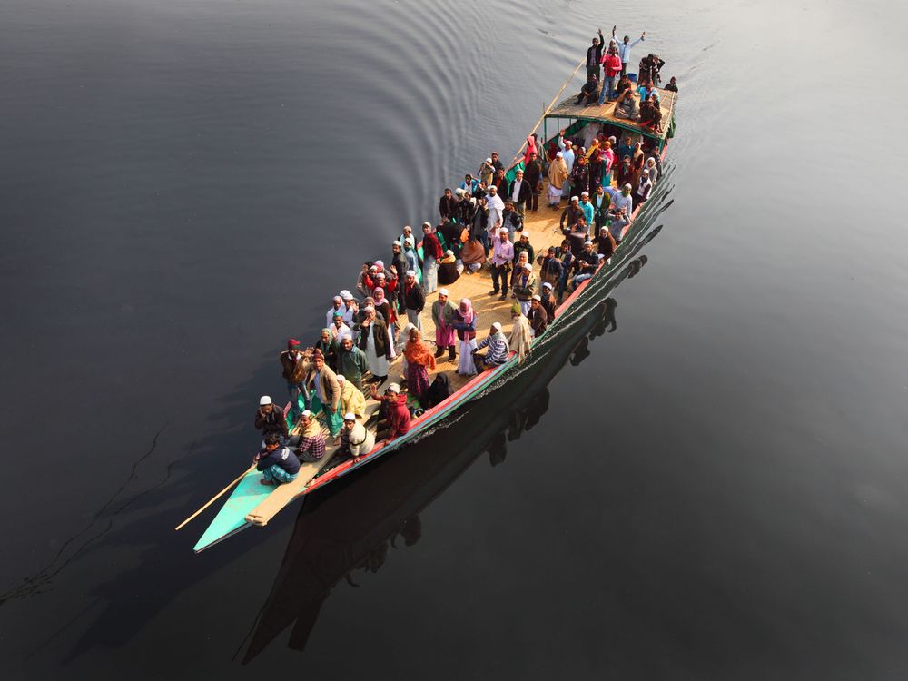 a long journey by boat