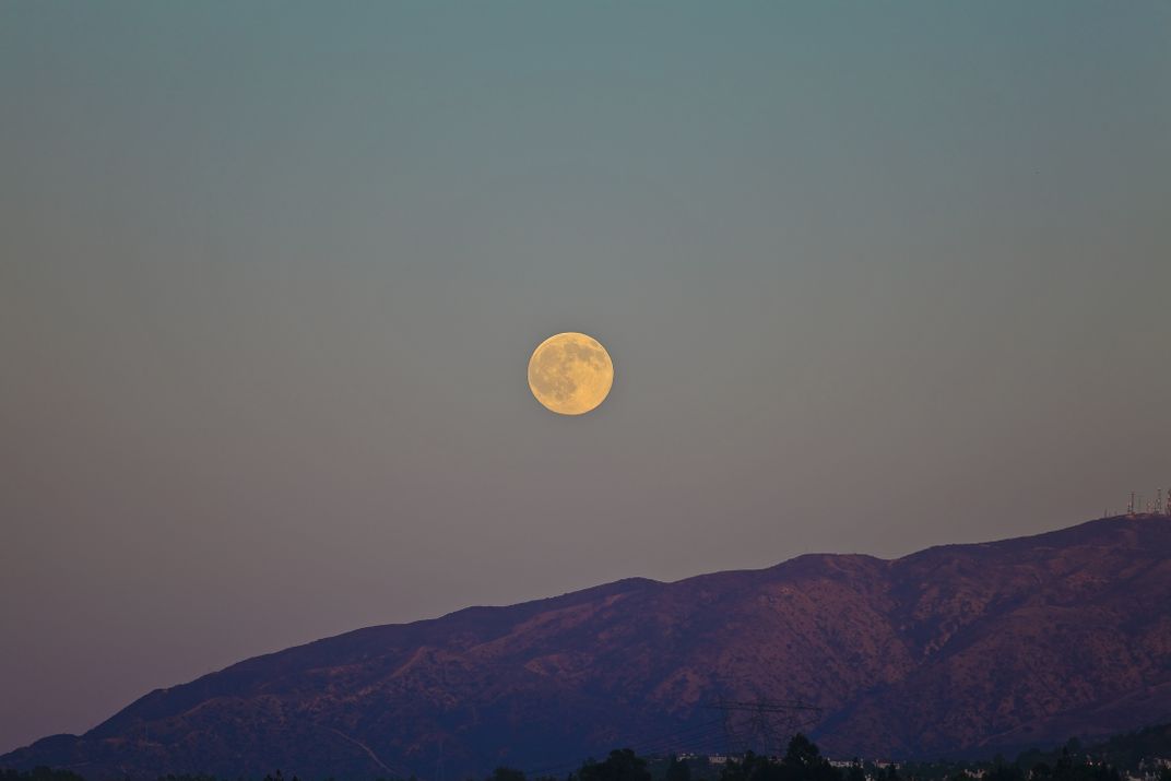 October full moon over Orange County, California Smithsonian Photo