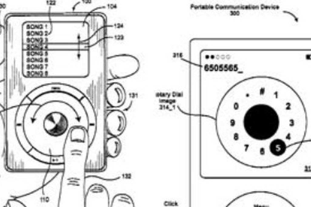 Steve Jobs' patent for the iPod classic included the scroll wheel.