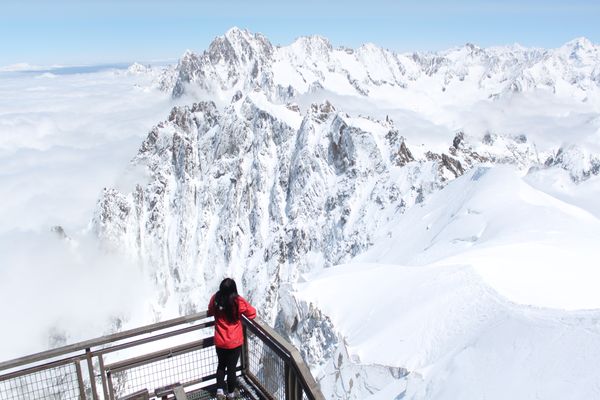 Mountains above the clouds in France thumbnail