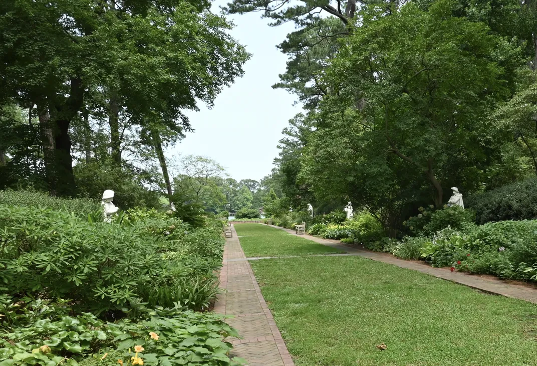 The Moses Ezekiel Statuary Vista Garden at the Norfolk Botanical Garden