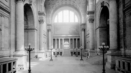 Main waiting room, Pennsylvania Station, New York, NY, circa 1910
