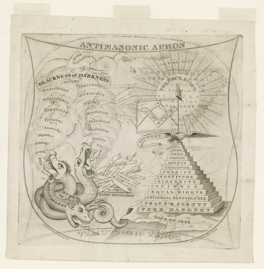 An Anti-Masonic apron