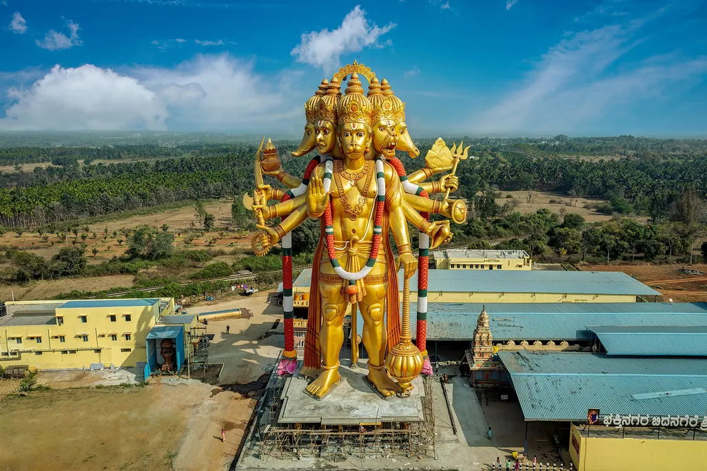 A statue of Hanuman