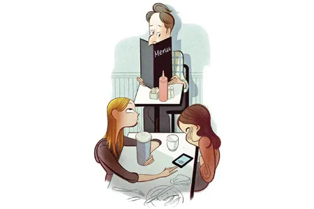 After sitting down for a meal at a restaurant alone, the writer overhears an intriguing story.