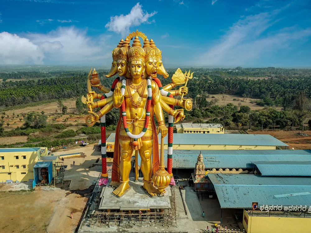 A statue of Hanuman