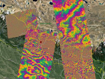 Sentinel-1 image showing the effects of the April 25 earthquake in Nepal
