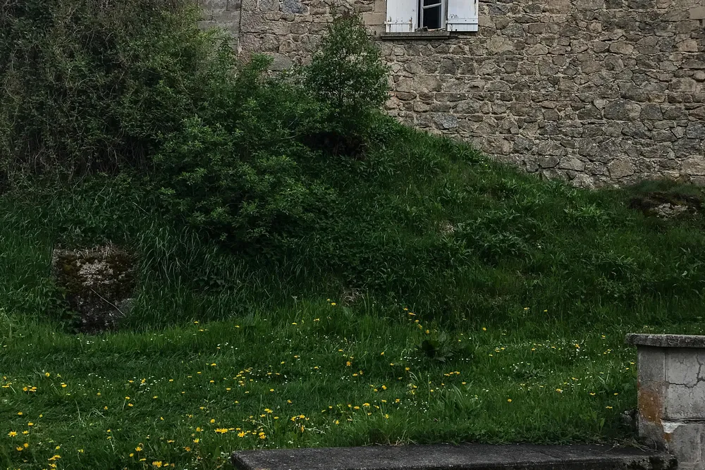 remnants of a house