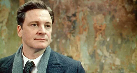 Colin Firth's King in KING'S SPEECH 