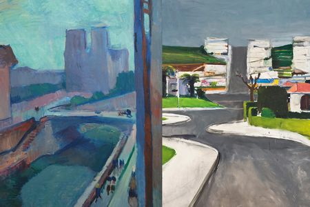 Left: Matisse's Notre Dame, a Late Afternoon, 1902. Right: Diebenkorn's Ingleside, 1963.