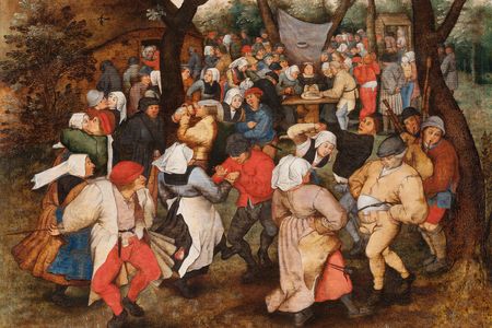 "Wedding Dance in the Open Air"
Pieter Brueghel the Younger
1607-1614, oil on oak panel.