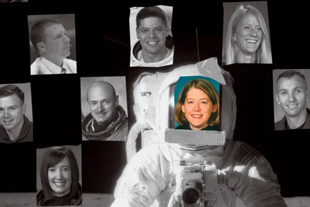 One of these shuttle astronauts could get the call for a moon mission. Top to bottom, left to right: Terry Virts, mission specialists Robert Behnken, Karen Nyberg, pilots Jim “Vegas” Kelly, Mark Kelly, Pam Melroy, Randy Bresnik, and mission specialist Megan McArthur.